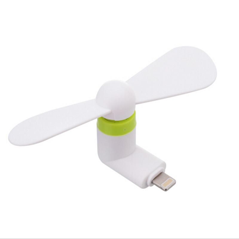 2-in-1 Travel Portable Mini Fan Cooling Cooler USB Mini Fan C For IPhone 5 6 6S 7 Plus 8 X For Android Type-c Mobile Fan