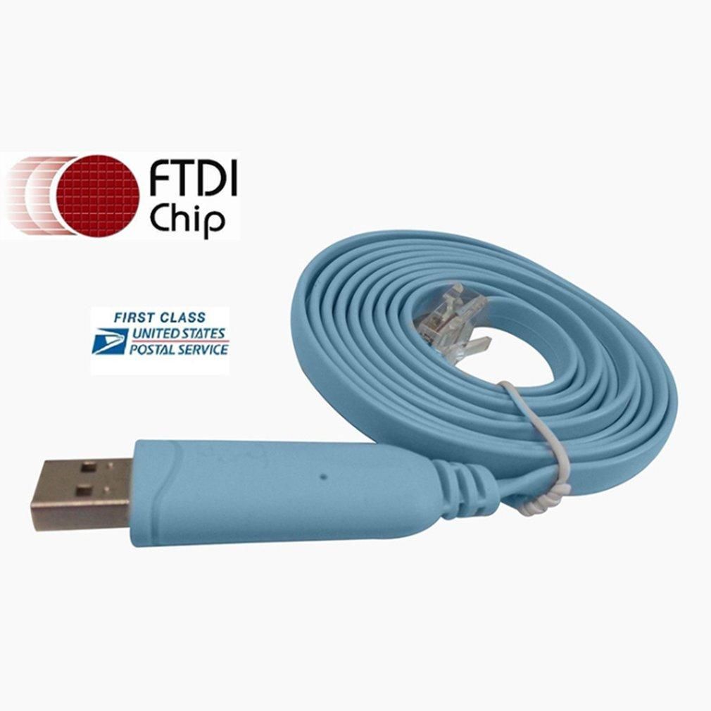 USB to RS232 Serial to RJ45 CAT5 Console Adapter Cable for Cisco Routers FTDI