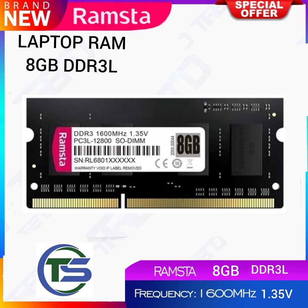 RAMSTA 8GB DDR3L 1600MHz PC3L-12800 SO-DIMM LAPTOP RAM