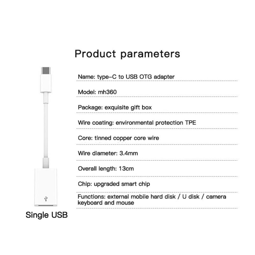 USB3.0 Android Type-C mobile phone computer U disk mouse data transmission converter with power otg adapter Professional safety design