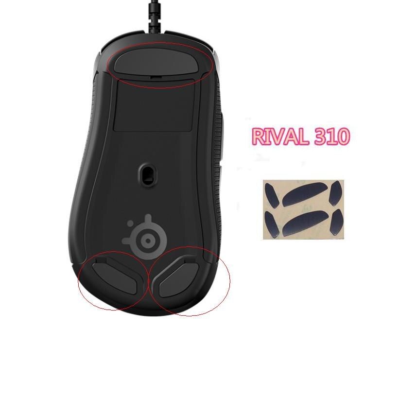 2sets/pack Mouse Skates pads Mouse Feet mice glide for Steelseries rival 310