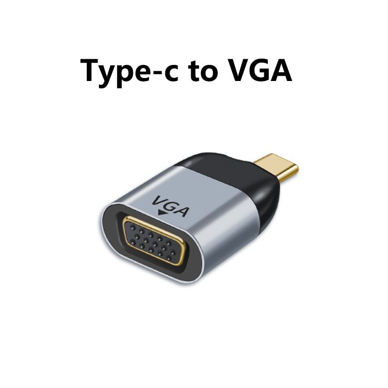USB 3.1 Type C to HDMI/DP/VGA/mini DP/RJ45 Adapter HD Video Converter Projection 4K/8k @ 60Hz USB C for Samsung Huawei MacBook type-c to VGA