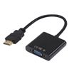 Blk 1080P HDMI-compatible Male to VGA Female Video Converter Adapter Cable for PC DVD