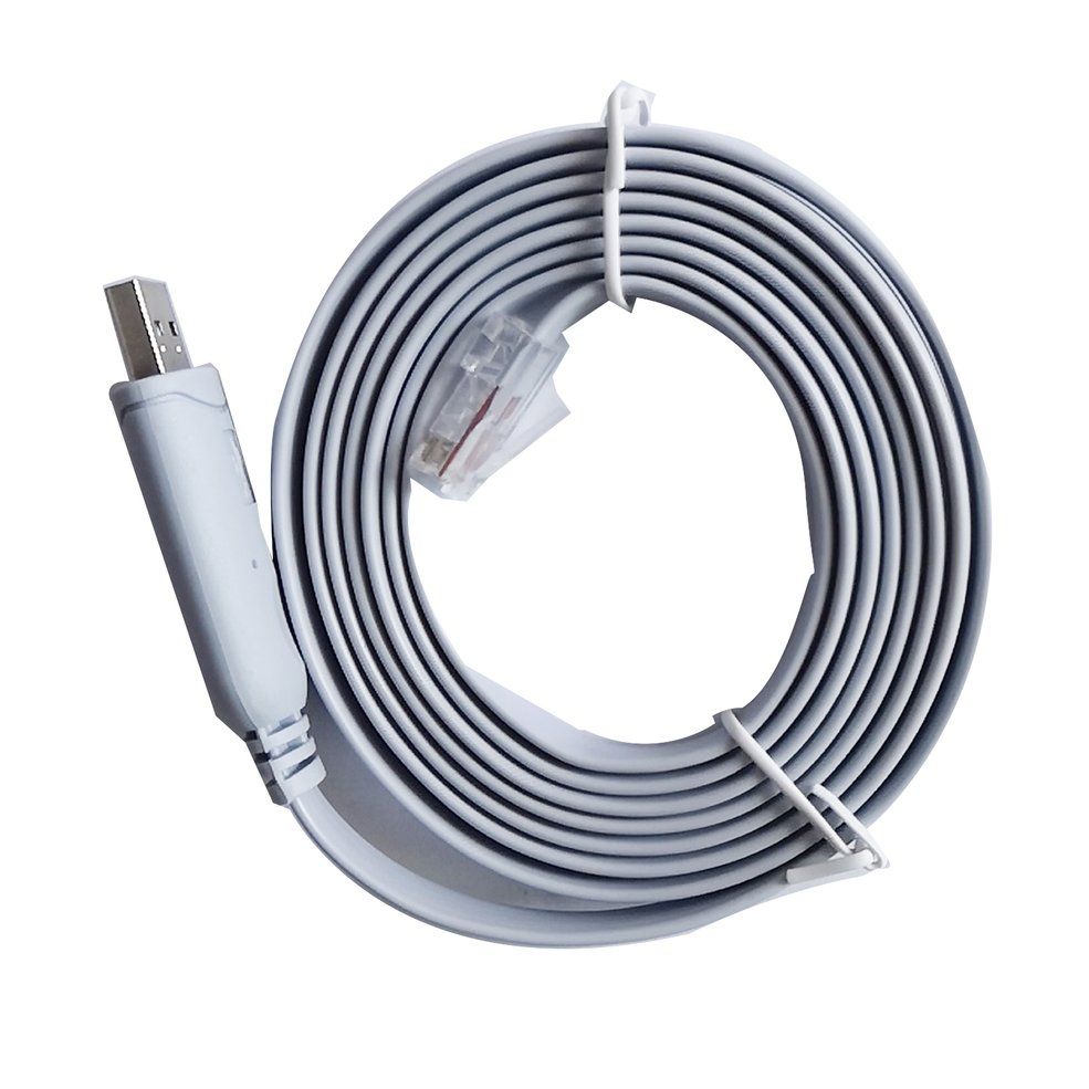 MA USB to RS232 Serial to RJ45 CAT5 Console Adapter Cable for Cisco Routers FTDI-blue