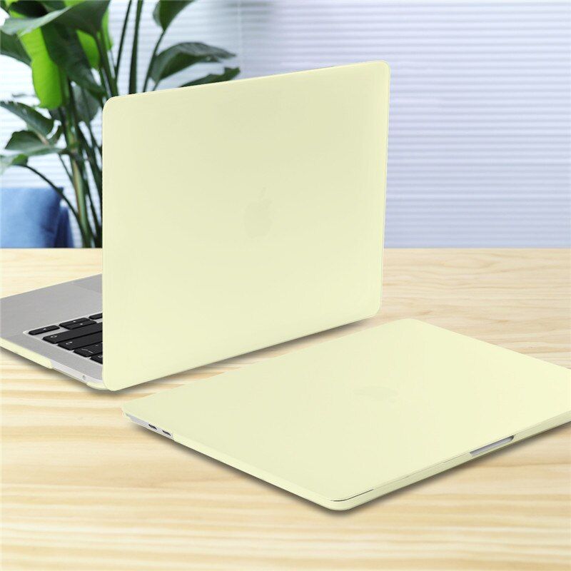 Cream Laptop Case for MacBook Air 11 13 inch & Pro Retina 12 16 13.3 15 2020 Crystal Matte Hard Shell Cover A2251 A2179 A2338