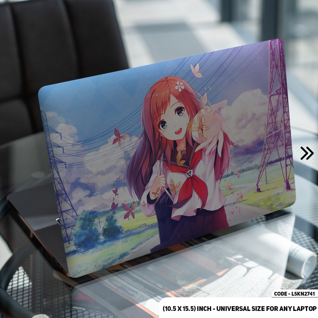 LSKN2741 - Digital Fantacy Anime Illustration Laptop Skin Decal Sticker For Any Kind of Laptop Waterproof Removable Laptop Sticker (10.5X15.5) - Handy Commodity