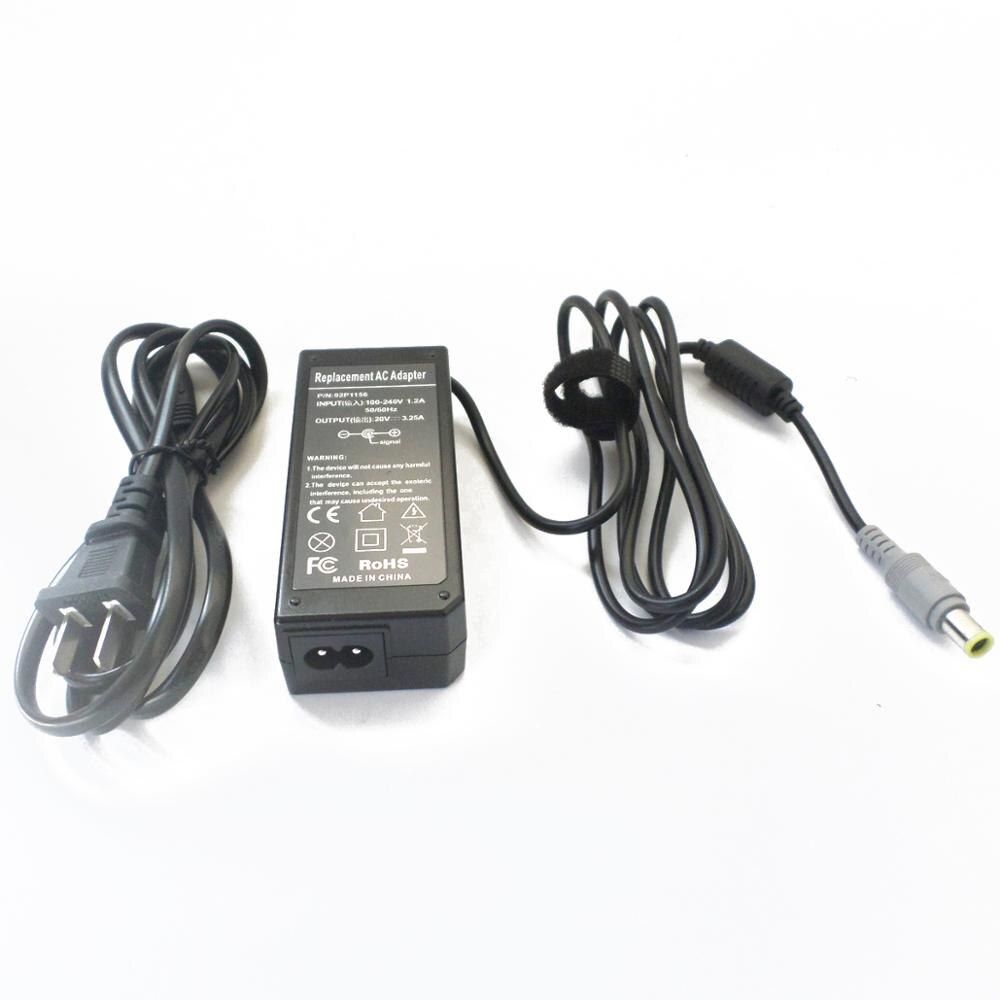 Power Charger Cord For Lenovo ThinkPad X60 X61 T60 T61 Z60 Z61 R60 R61 R60e R61e R60i R61i X60s X61s 20V 3.25A Charger