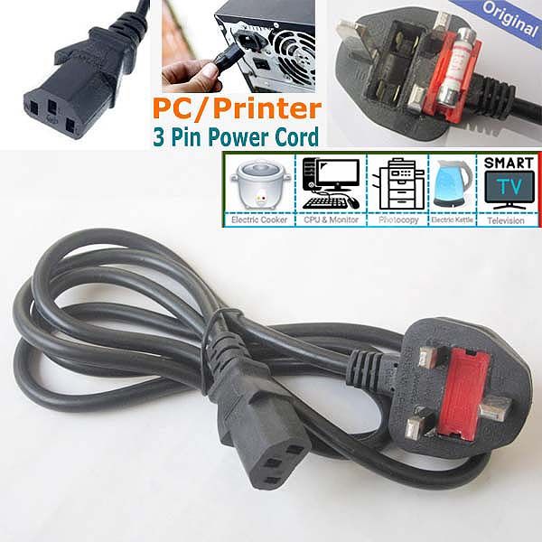 Power Cable for Desktop - 1.5m - Black