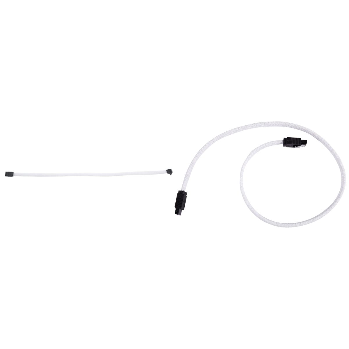2x 50CM SATA 3.0 III SATA3 7Pin Data Cable 6Gb/S SSD Cables HDD Hard Disk Data Cord with Nylon Sleeved Premium Version