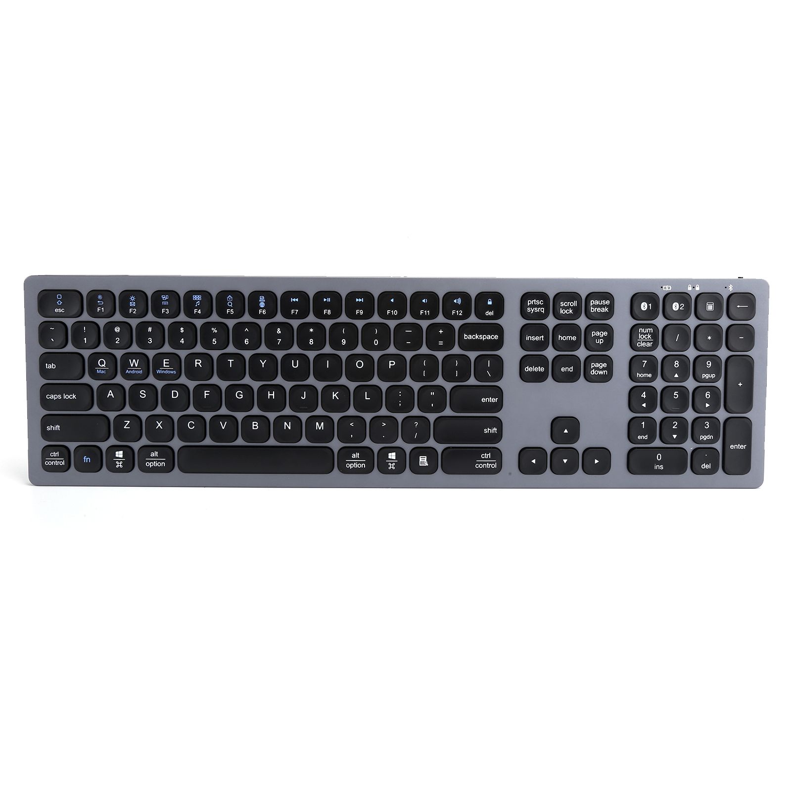 PC Keyboard Computer Aluminium Alloy Ultra‑Thin 110 Keys for Office Home
