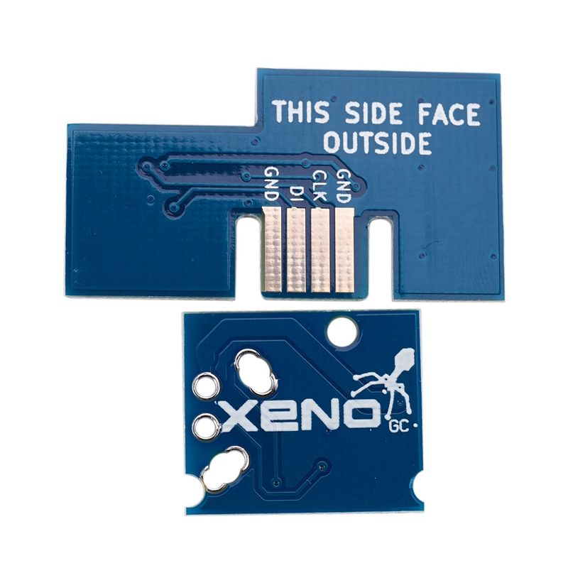 2X SD2SP2 SDLoad SDL TF Card Reader Adapter Replacement with XENO GC Mod Chip for Gamecube NGC Blue