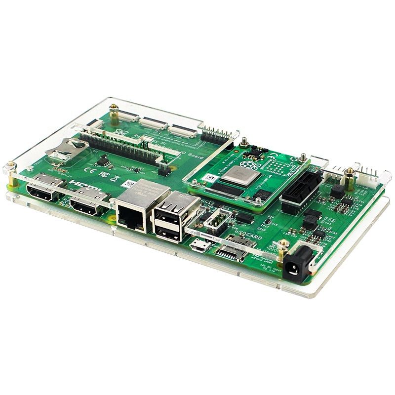 for Raspberry Pi CM4 IO Board Acrylic Case Transparent Shell for Raspberry Pi Compute Module 4 IO Board