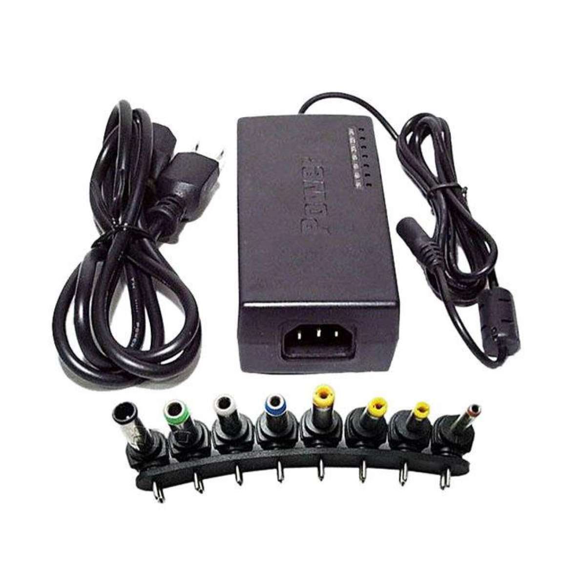 Universal Laptop AC Charger Adapter - Black