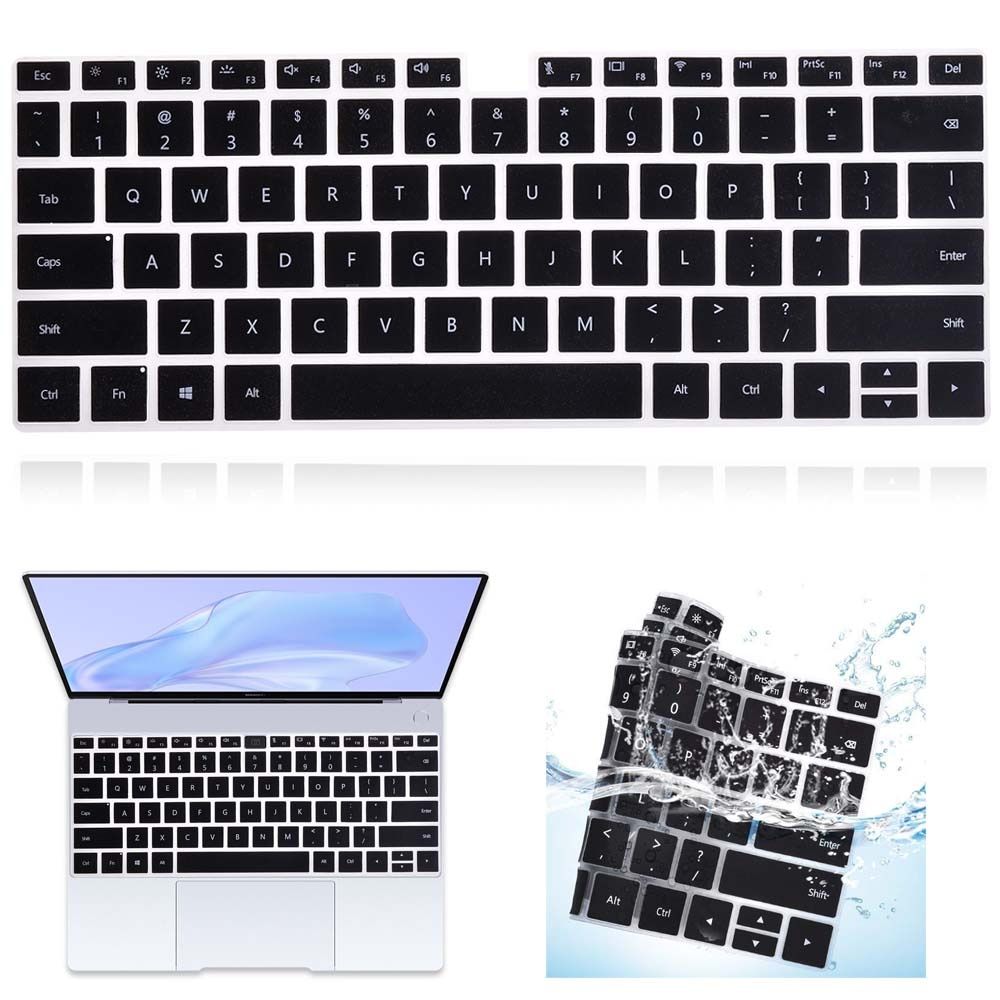 Black Silicone Case for Huawei MateBook 14/D14/D15/X 2020/X Pro 13.9/Honor MagicBook 14/15 Dustproof Laptop Keyboard Cover