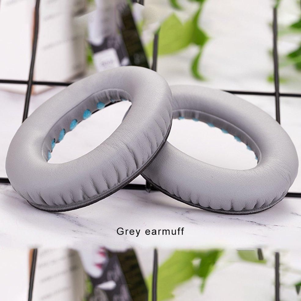 MA 2pcs Replacement Earmuffs Leather Ear Sponge Ear Pads For BOSE 35 QC35 QC35 II