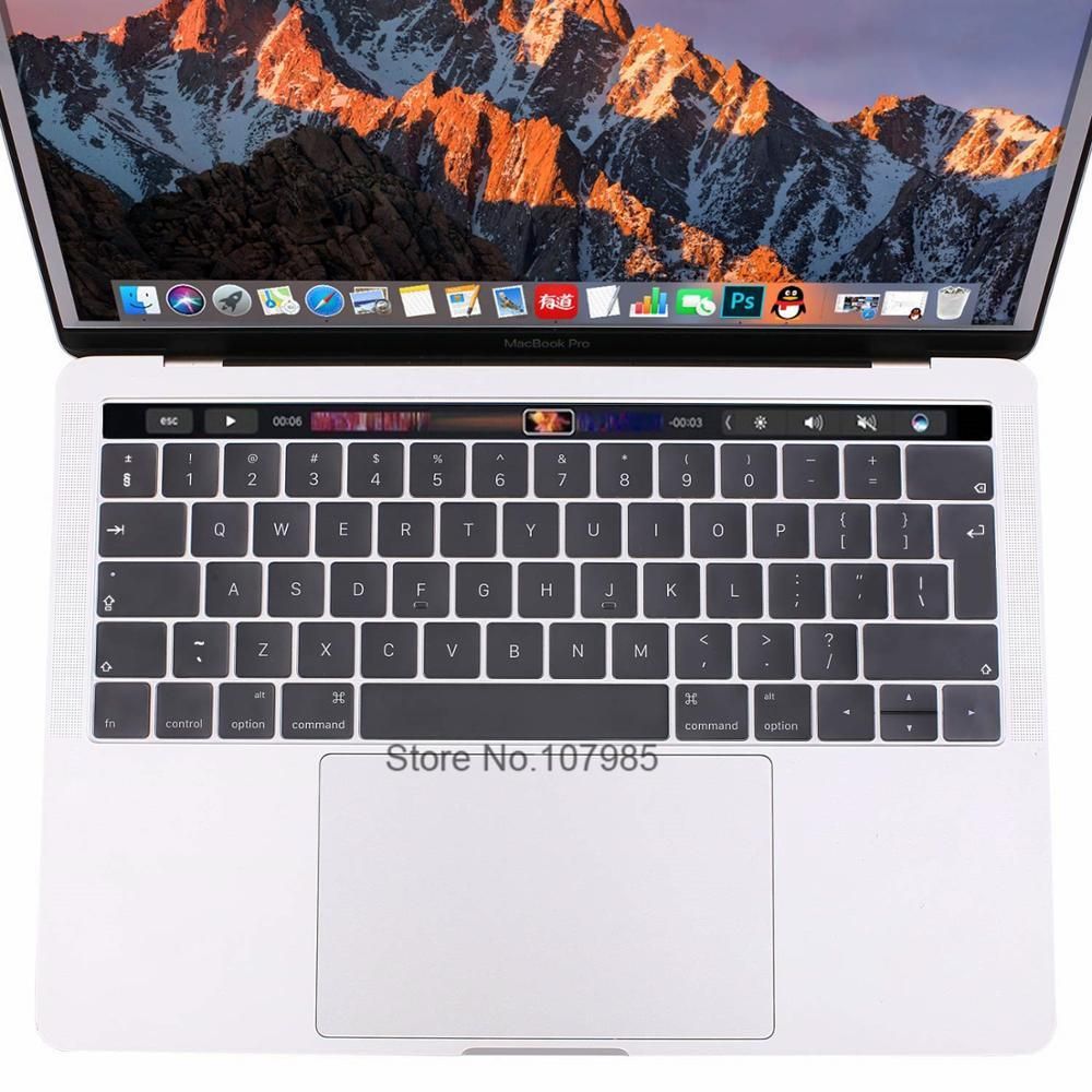 Euro UK TPU Clear Keyboard Skin Protector Cover For Apple macbook Air Pro Retina 11 12 13 15 Touch Bar A1706 A1708 A1989 A1932