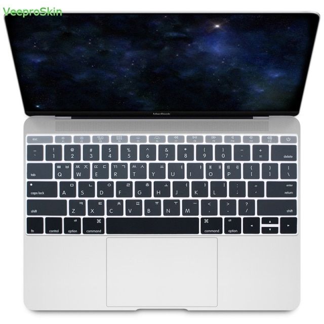 For Macbook New Pro 13 Inch A1708 ( 2020 Version No Touch Bar) For Macbook 12" A1534 Us Korean Silicone Keyboard Cover Skin