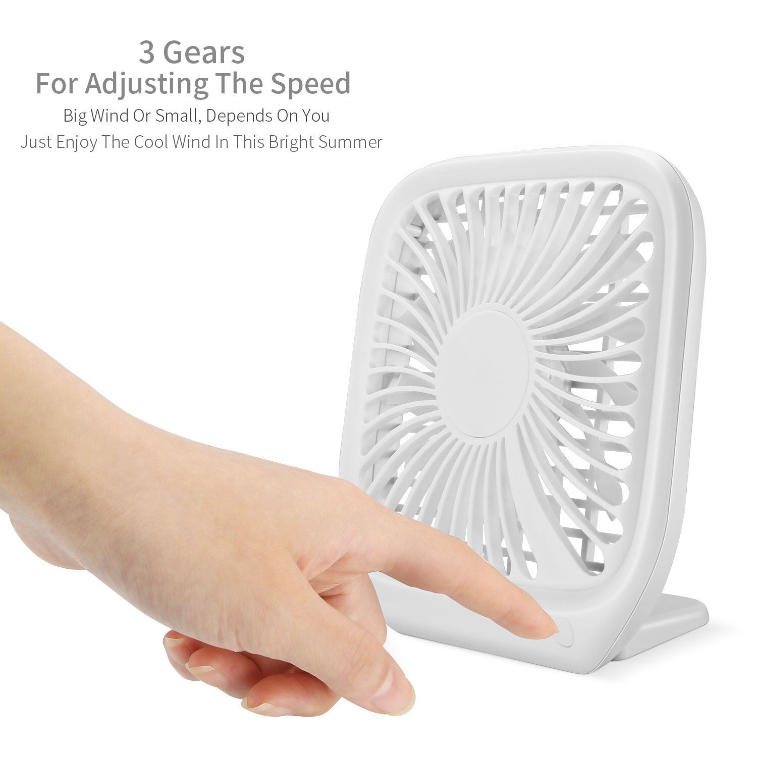 Portable Mini USB Noiseless Desktop Electric Fan Gift Decoration Household sleeping baby fan