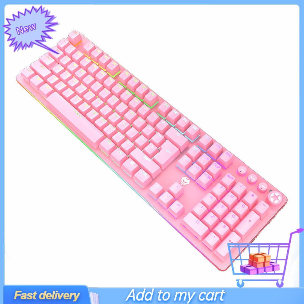 Greenbox G900 Wired Backlight Blue Shaft Game Mechanical Keyboard for Computers Laptops