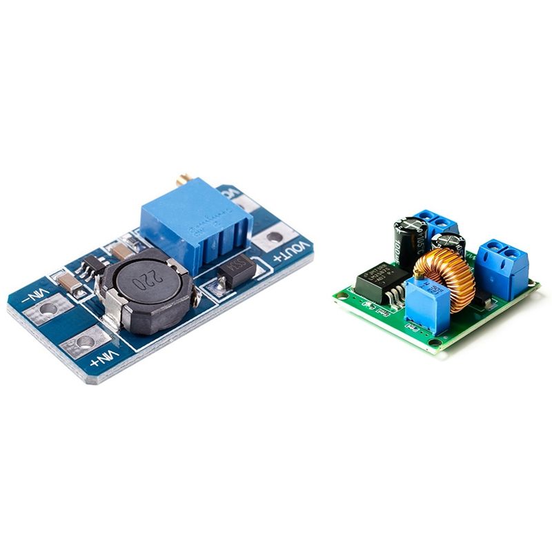 DC/DC Step Up Boost 2-24 V 5-28 V Connect Modulo for Caricatore with DC-DC Adjustable Boost Module