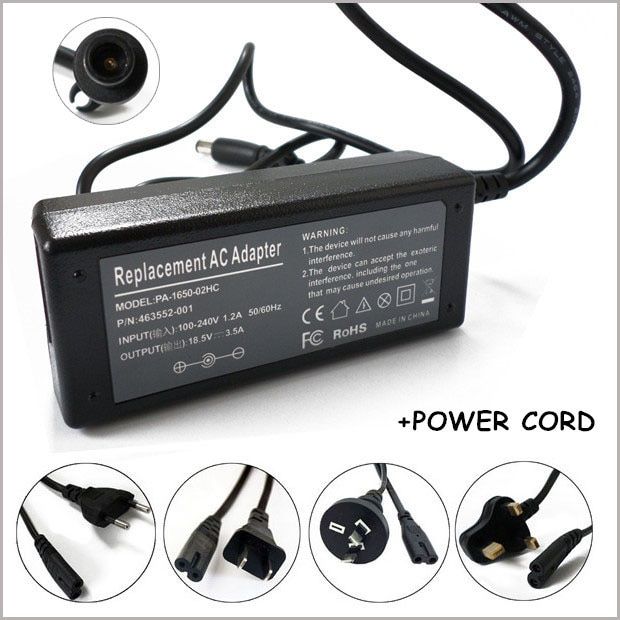 3.5A Notebook Power Adapter Charger Carregador de Bateria Portatil For Cadernos HP nc2400 nc4400 nc6400 nc6320 nx6325 6510b 6515b