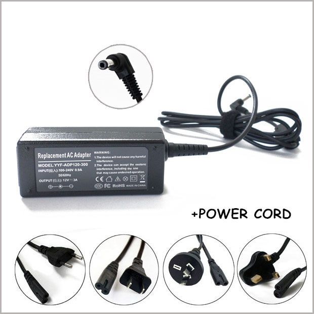 36W Laptop Power Adapter Charger Carregador Notebook For Caderno Asus Eee PC 904 1000H 1000E 1000XP ADP-36EH C EXA0801XA