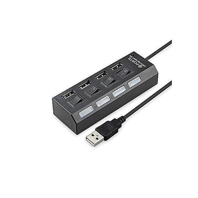 4 Port USB 2.0 HUB With Individual Power Switches