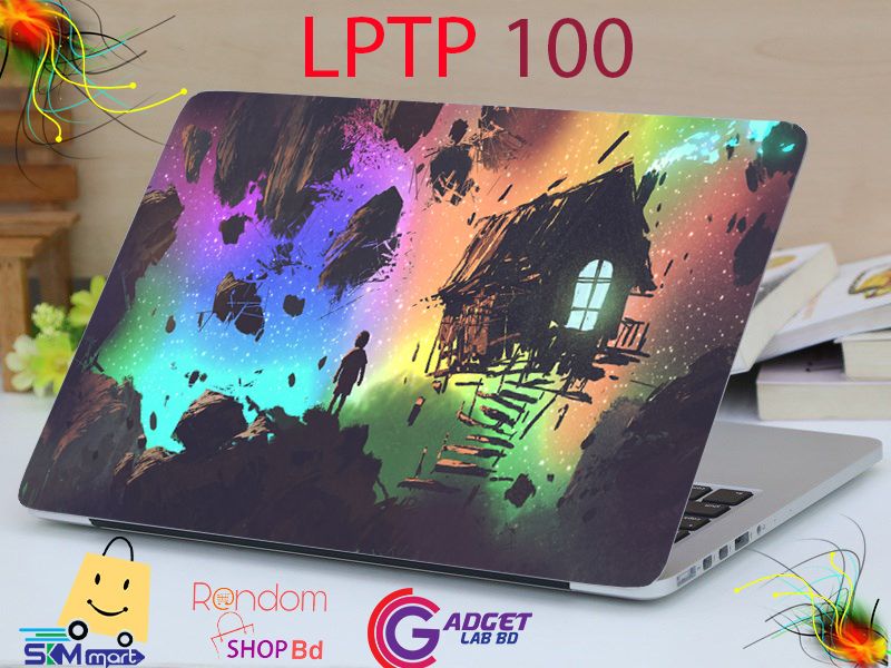 LPTP - 100 Surrealism Art Laptop Sticker Laptop Skin Sticker & Laptop Skin for laptop Back Side Decoration - Laptop Sticker