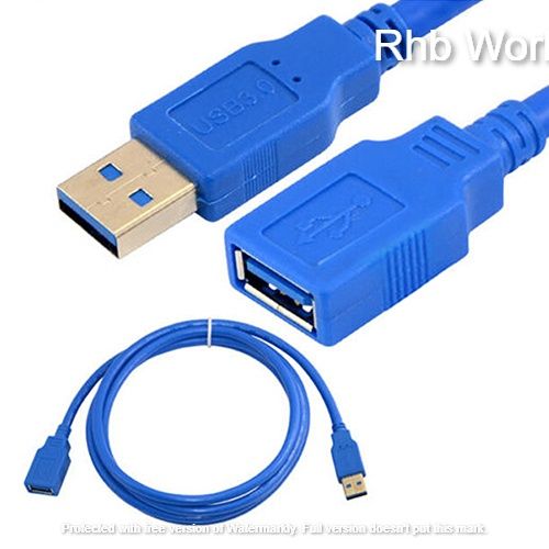 1.5M USB 3.0 M/F Male To Female Cable Extension Cord Super High Speed 5Gbps for Hub keyboard Mouse Printer