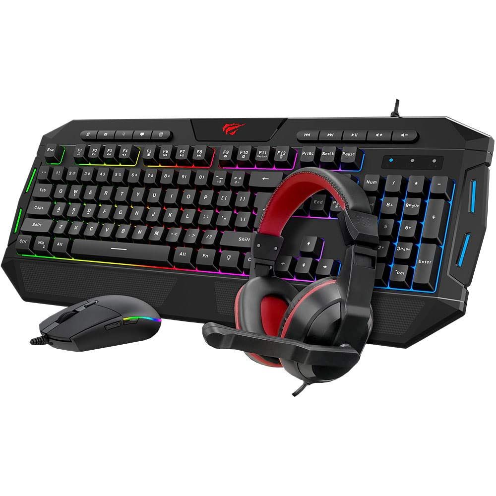 Havit Gaming KB501CM Wired Keyboard, Mouse, Headphone, Mousepad  Combo (4 in 1)
