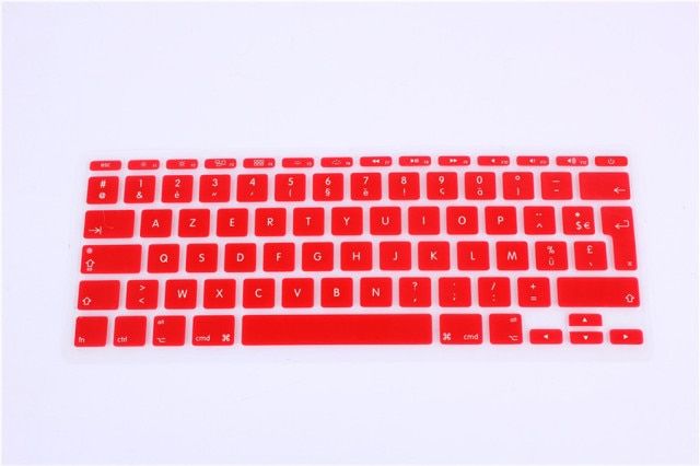Silicone Soft Color Azerty French Uk/Eu Franch 11.6 Inch Keyboard Cover Skin For Macbook For Mac Book Air 11 11.6'' Inch