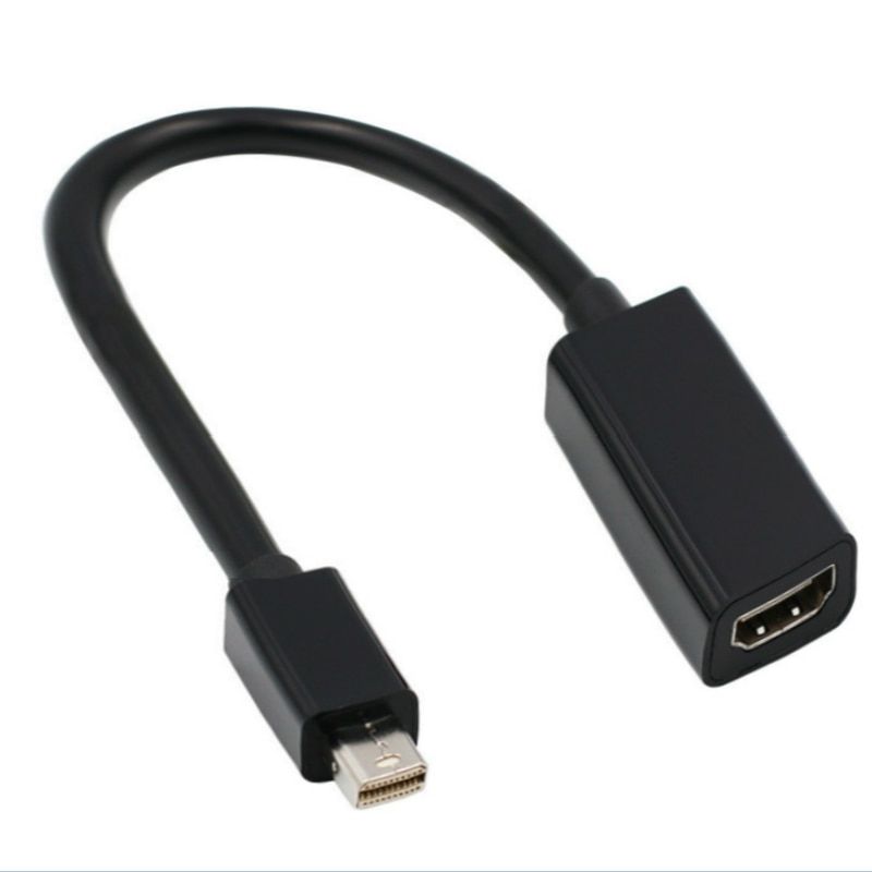 Mini DisplayPort DP to HDMI-compatible Adapter Thunderbolt DisplayPort Multi-media Cable Port for Apple Mac Macbook Black