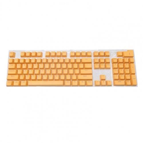 104Pcs Mechanical Keyboard 104 Doubleshot ABS Spacebar Keycaps Injection Light Transmission Keyboard Cap Wear-Resistant