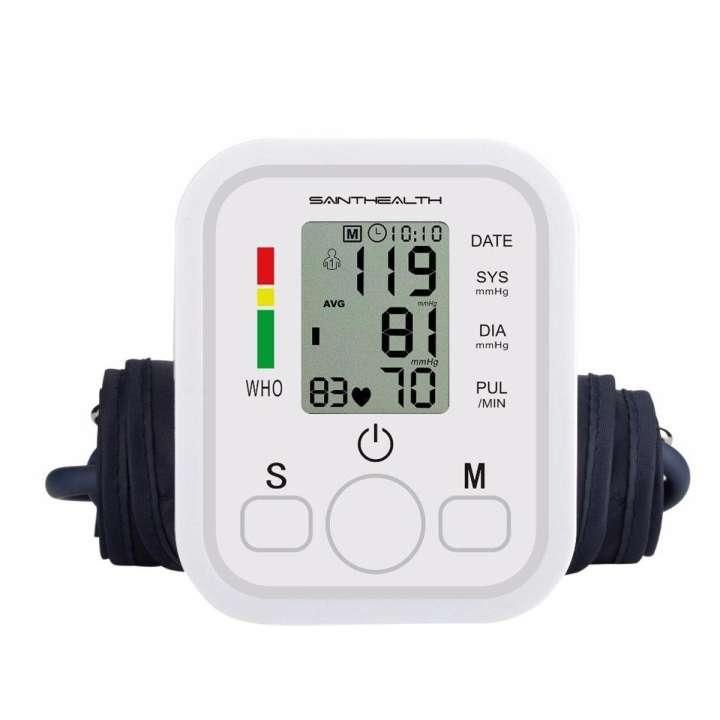 Automated digital blood pressure monitor white