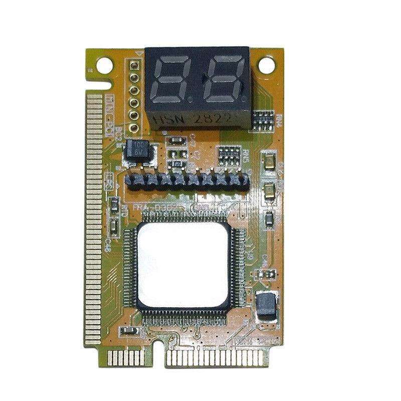 A Plastic/Metal 5 x 3 x 1 cm High Stability 3 in 1 Mini PCI-E LPC PC Analyzer Tester POST Card Test For Notebook Laptop Hexadecimal Character Display