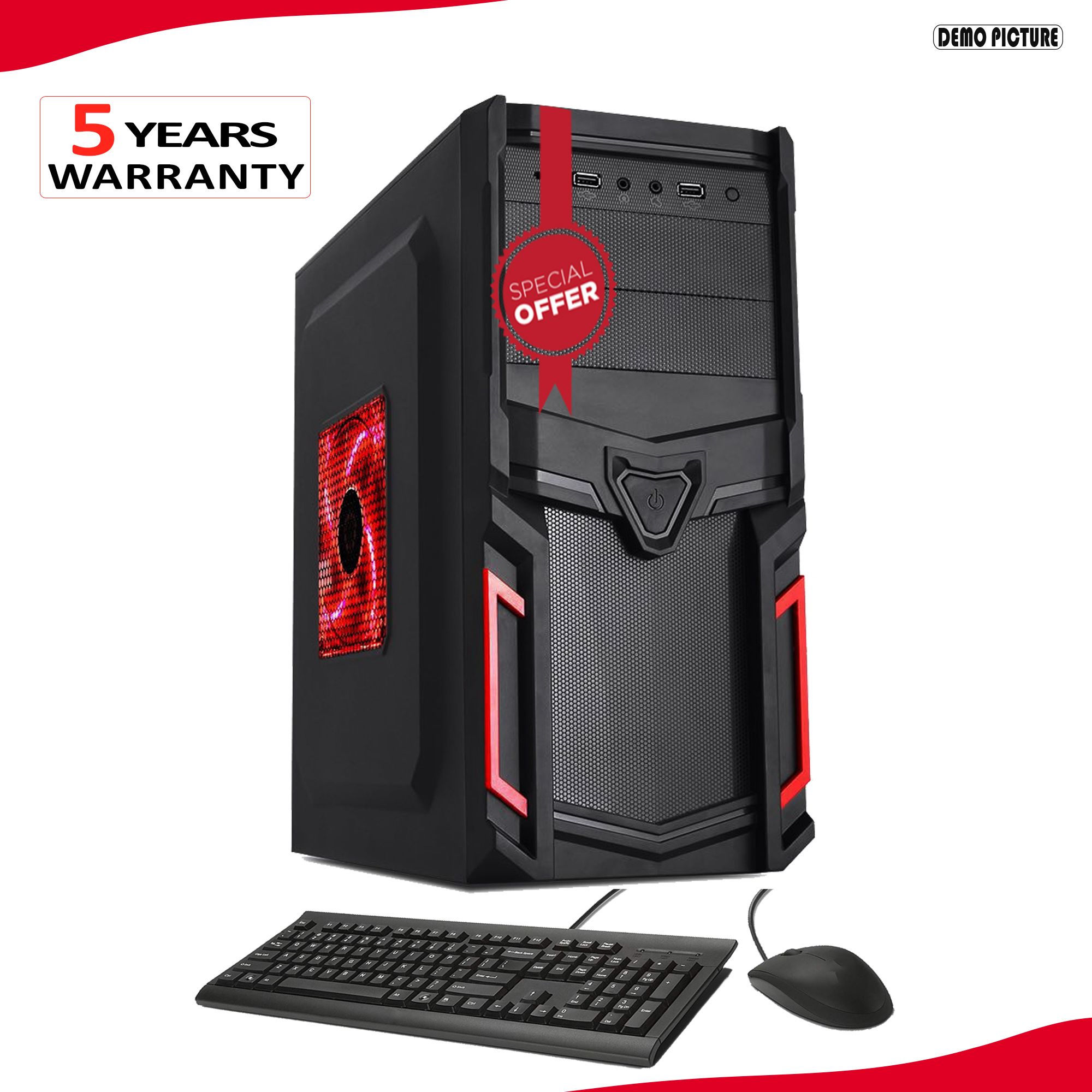 Intel Core i3 RAM 4GB HDD 1000GB Graphics 2GB Built-in for Gaming PC Windows 10 64 Bit Brand New Best Desktop Computer For Student(null)