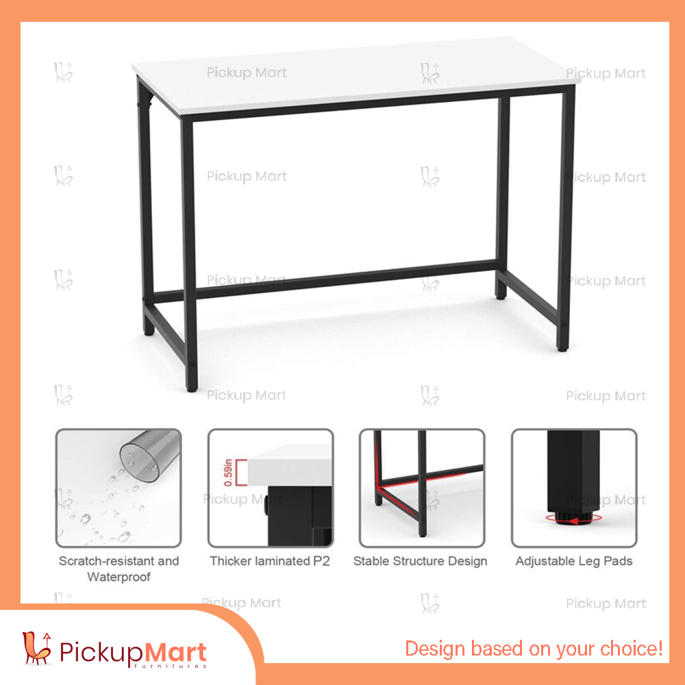 Metal Frame Workstation/ Study Table/ Computer Table/ Reading Table/ Writing desk/ Laptop Table FW-34