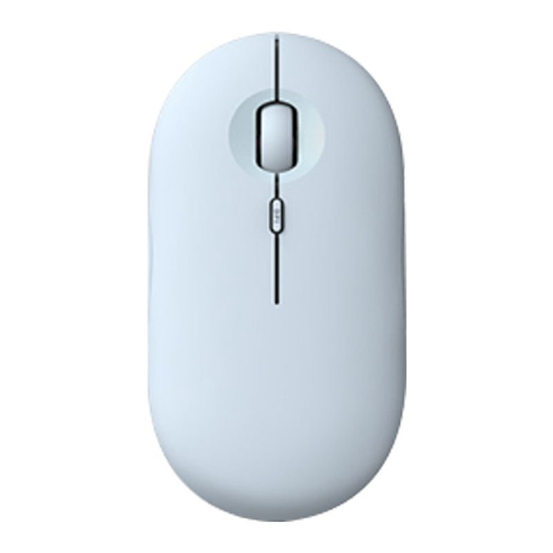 Rechargeable Wireless Mouse 1600DPI USB Optical Wireless Computer Mouse 2.4G Receiver Cute Slim Mouse for Laptop Blue