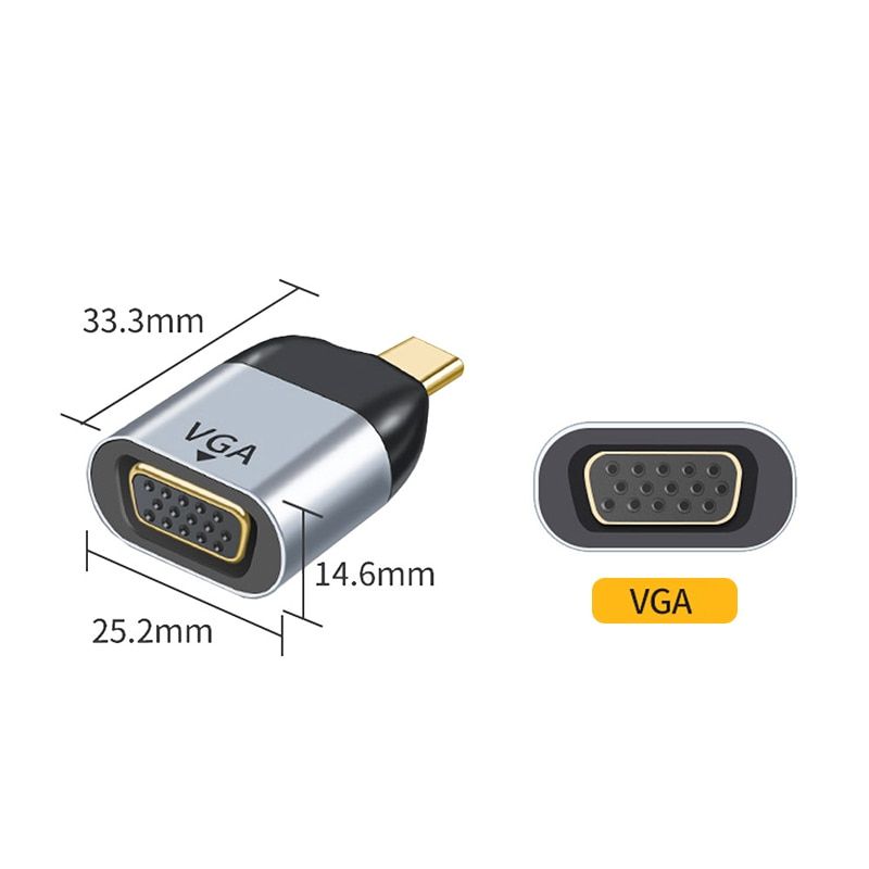 4K Type-c Converter To HDMI-compatible 60Hz Type-C Converter For Vga / DP / RJ45 / Mini DP HD Video Type-c To RJ45 Converter 3D Type-C to Vga