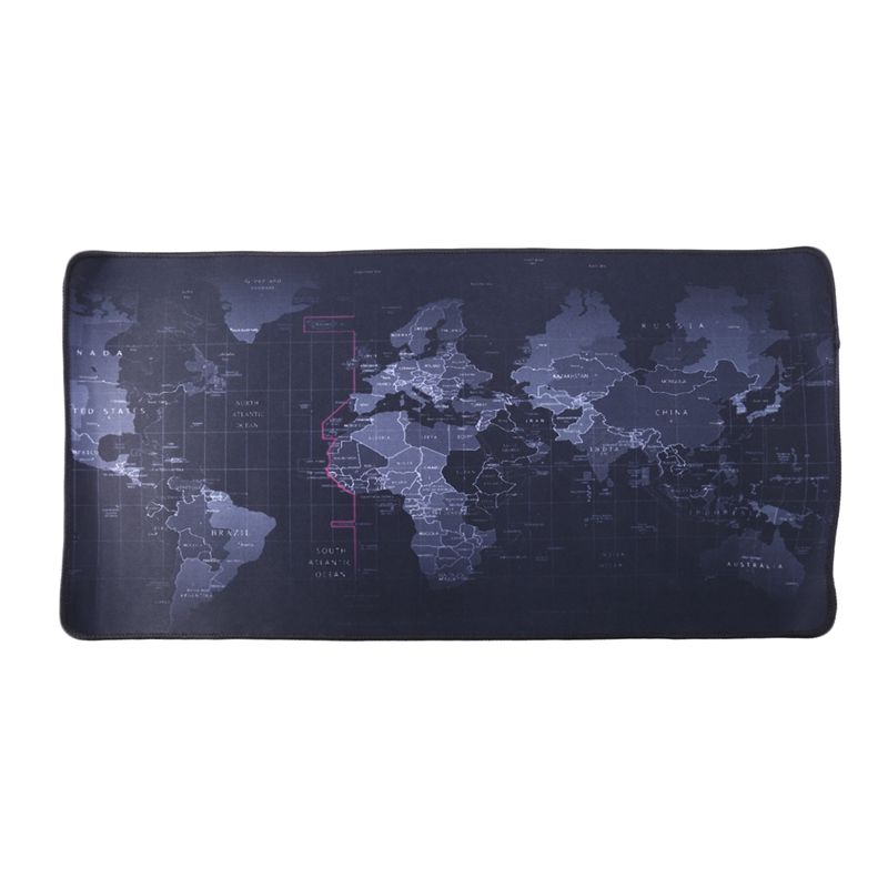 ZUOYA Game Mouse Pad Keyboard Pad Table Mat Large Size Lock Edge Natural Rubber Mouse Pad for Mouse/Keyboard,World Map,90X40cm