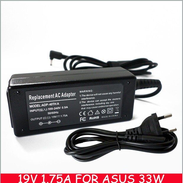 19V 1.75A 33W ACAdapter For Caderno Asus Ultrabook PA-1330-01 X201E X202E S200L S220 VivoBook Q200E S200E