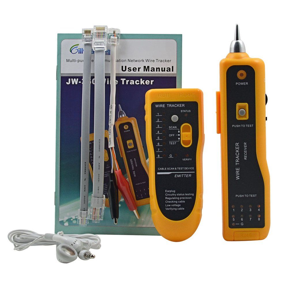 TE JW-360 Telephone Wire Tracker Diagnose Tone Tool Kit RJ45 RJ11 Line Testing