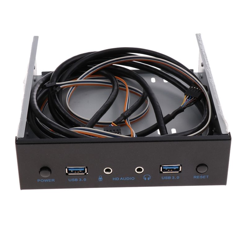 Usb 3.0 2 Port Optical Drive Front Panel Expansion Adapter Usb 3.0 Hub +Hd Audio+Power Switch on