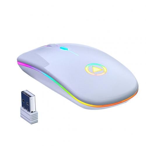 LED Backlit Rechargeable Wireless Silent Mouse USB Mouse Ergonomic Optical Gaming Mouse Desktop PC Laptop Mouse