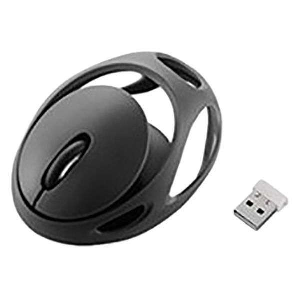 Mouse 2.4G Wireless Mute Charging Hollow Egg Mouse 1200DPI Wireless Portable Universal Girl Hand Cute Gift Wireless Mouse Suitable for Notebook Office Desktop Computer(Black)