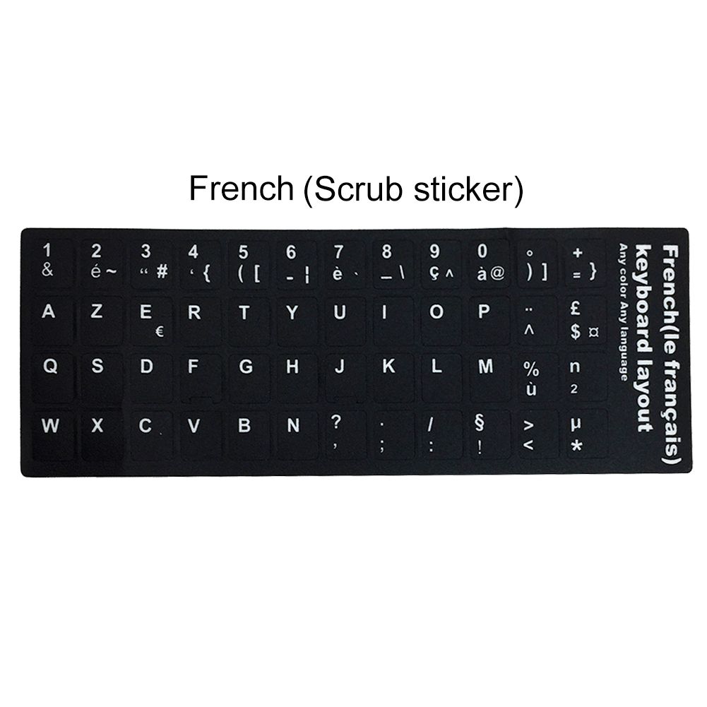 Russian Spanish English French Letters  PC Laptop Computer Keyboard Stickers
