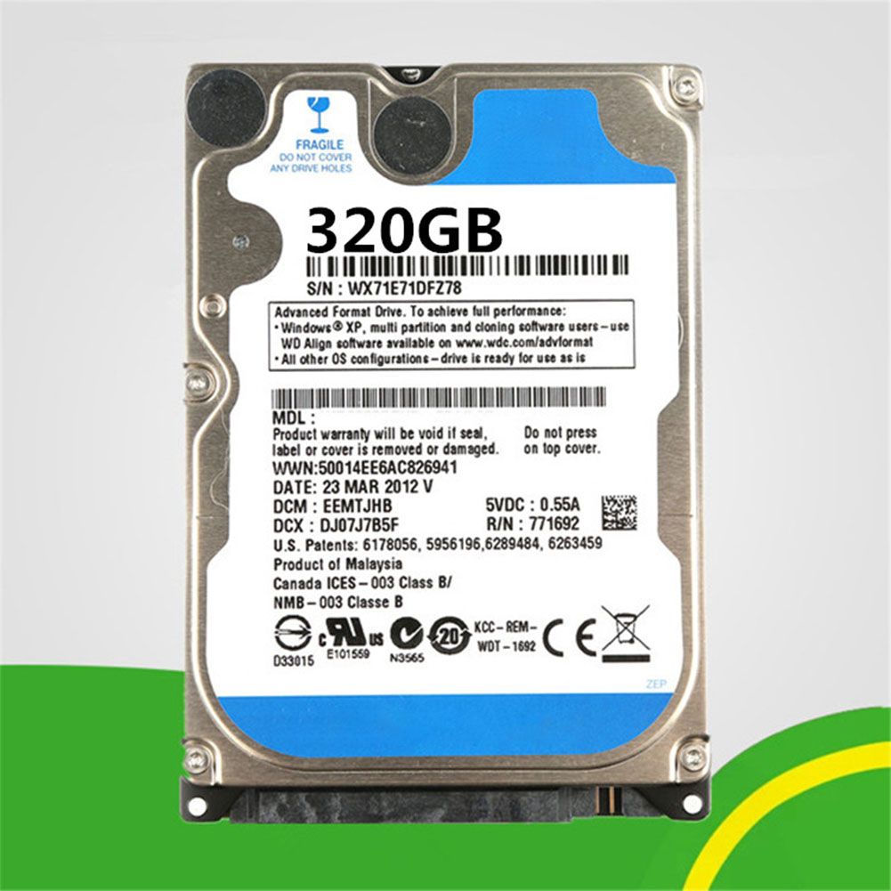 Yfashion PC Hard Drive HDD 5400rpm Cache SATA 2.5" Laptop Hard Drive Volume