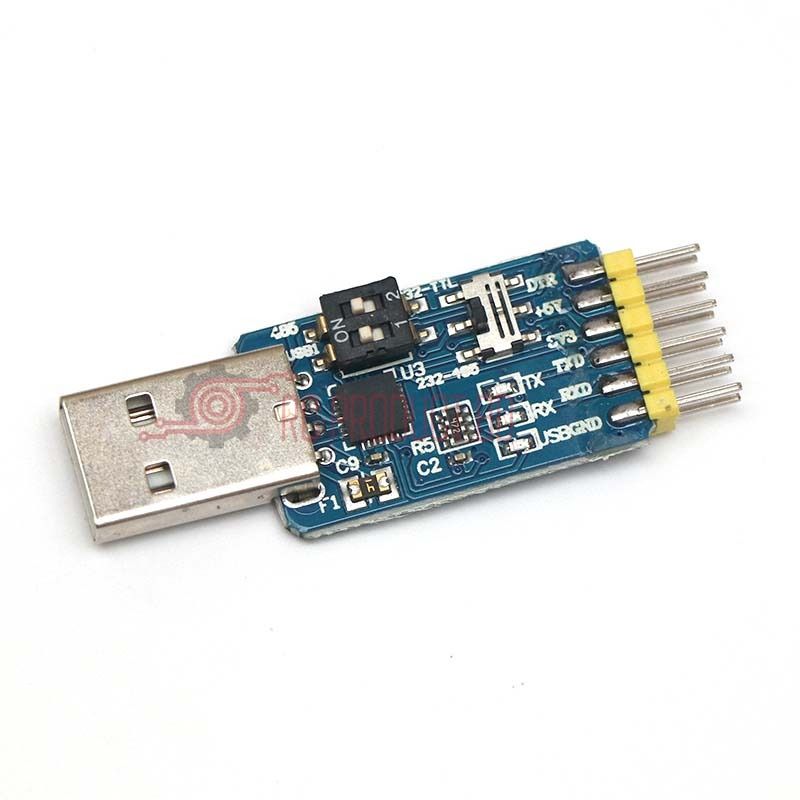6-in-1 Multi-function USB to Serial Port Module CP2102, Usb, TTL, 485, 232