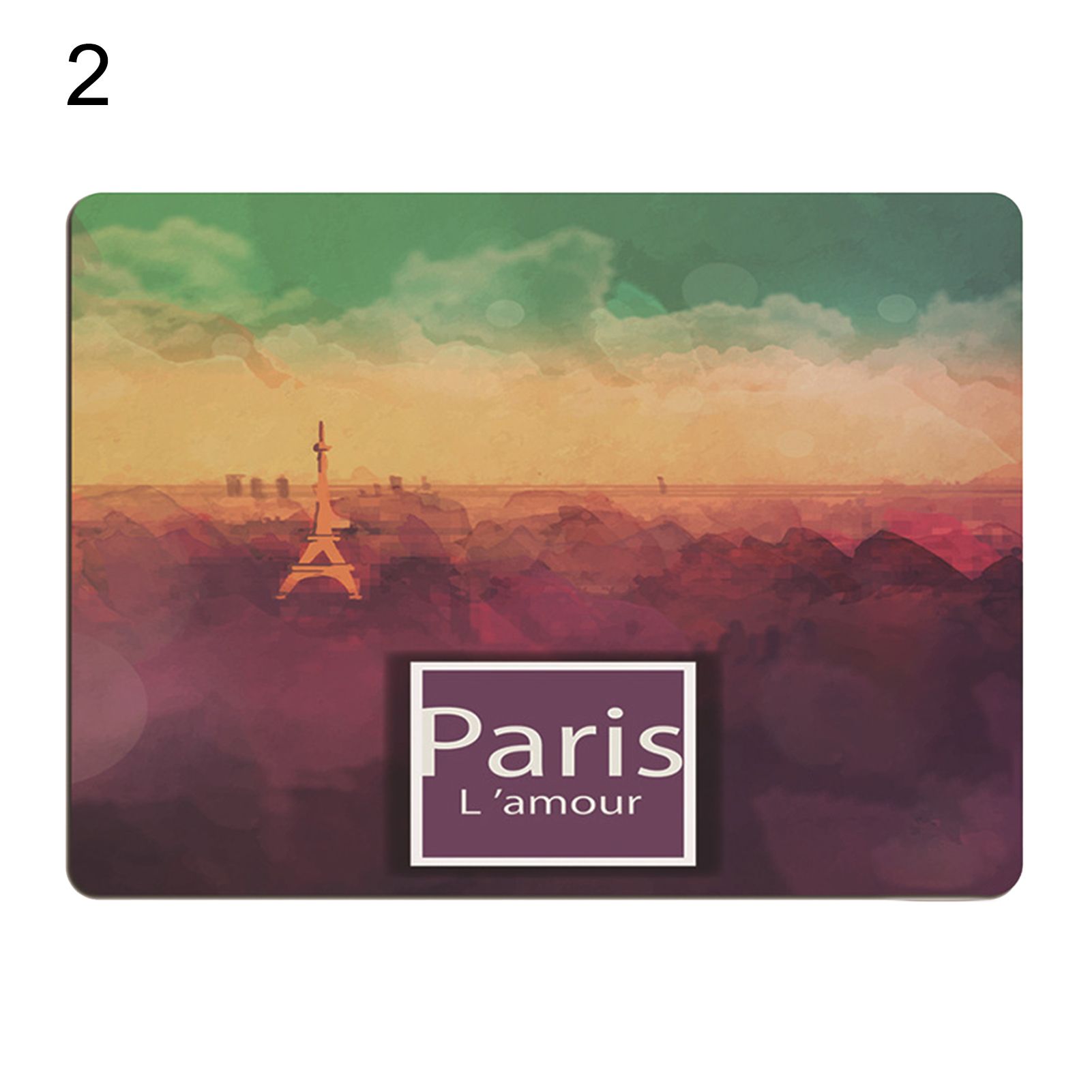 Desk Mouse Pad User-friendly Eiffel Tower Pattern le Mouse Mat