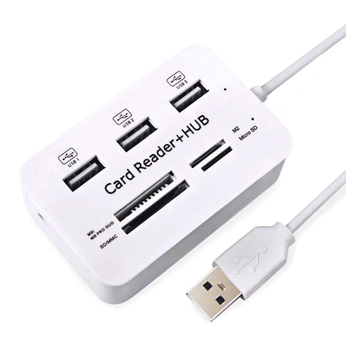 USB Hub 2.0 Type C Hub USB 2.0 Splitter 3 Ports Multi USB C Hab USB-C HUB 2.0 Multiple SD/TF Speed Card Reader For PC Laptop